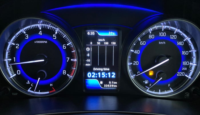 2017 Maruti Baleno ALPHA 1.2 K12, Petrol, Manual, 33,733 km, Odometer Image