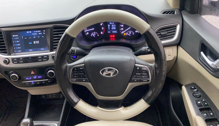 2019 Hyundai Verna 1.6 VTVT SX, Petrol, Manual, 1,12,885 km, Steering Wheel Close Up