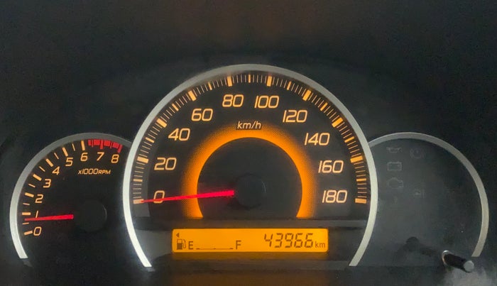 2013 Maruti Wagon R 1.0 VXI, Petrol, Manual, 43,966 km, Odometer Image