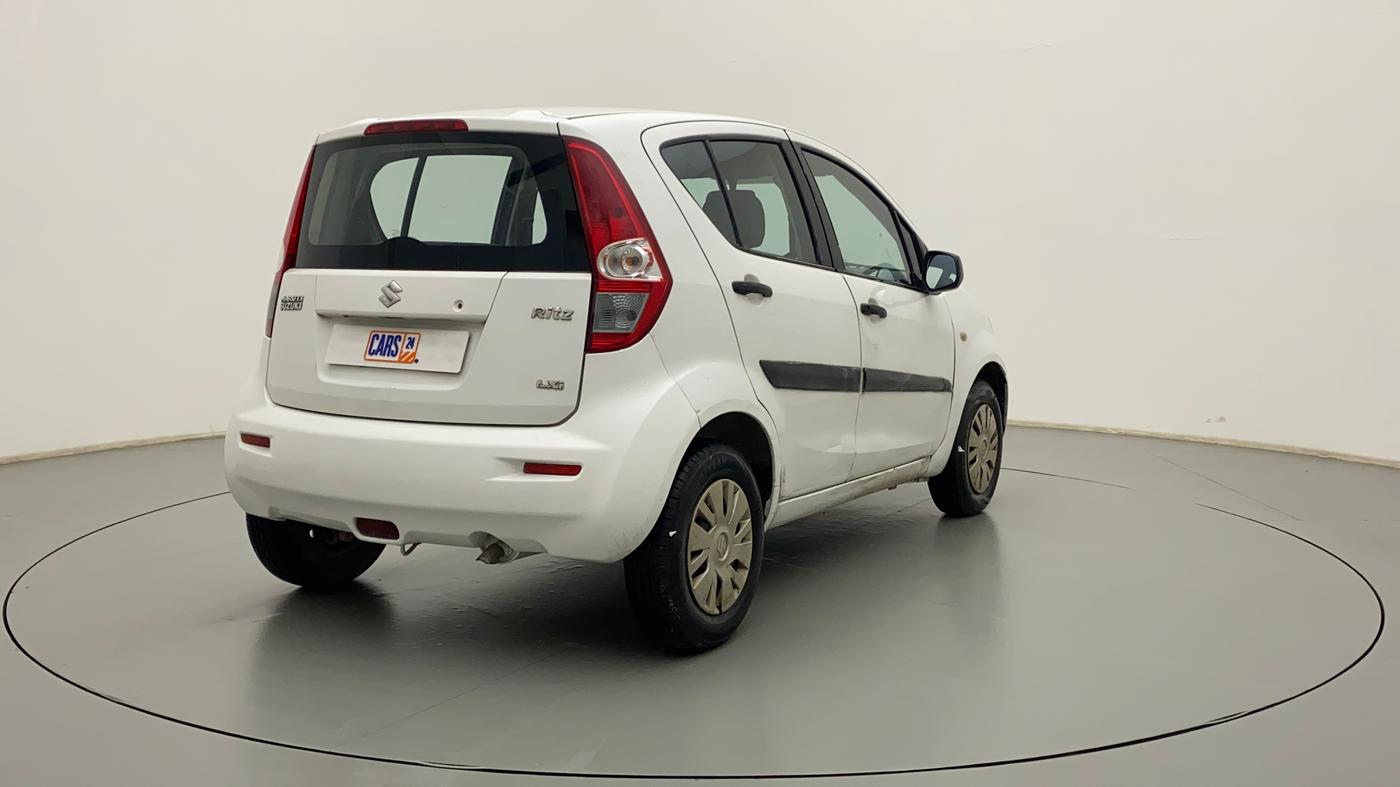 2012 Maruti Ritz LXI, Petrol, Manual, 58,861 km, Right Back Diagonal
