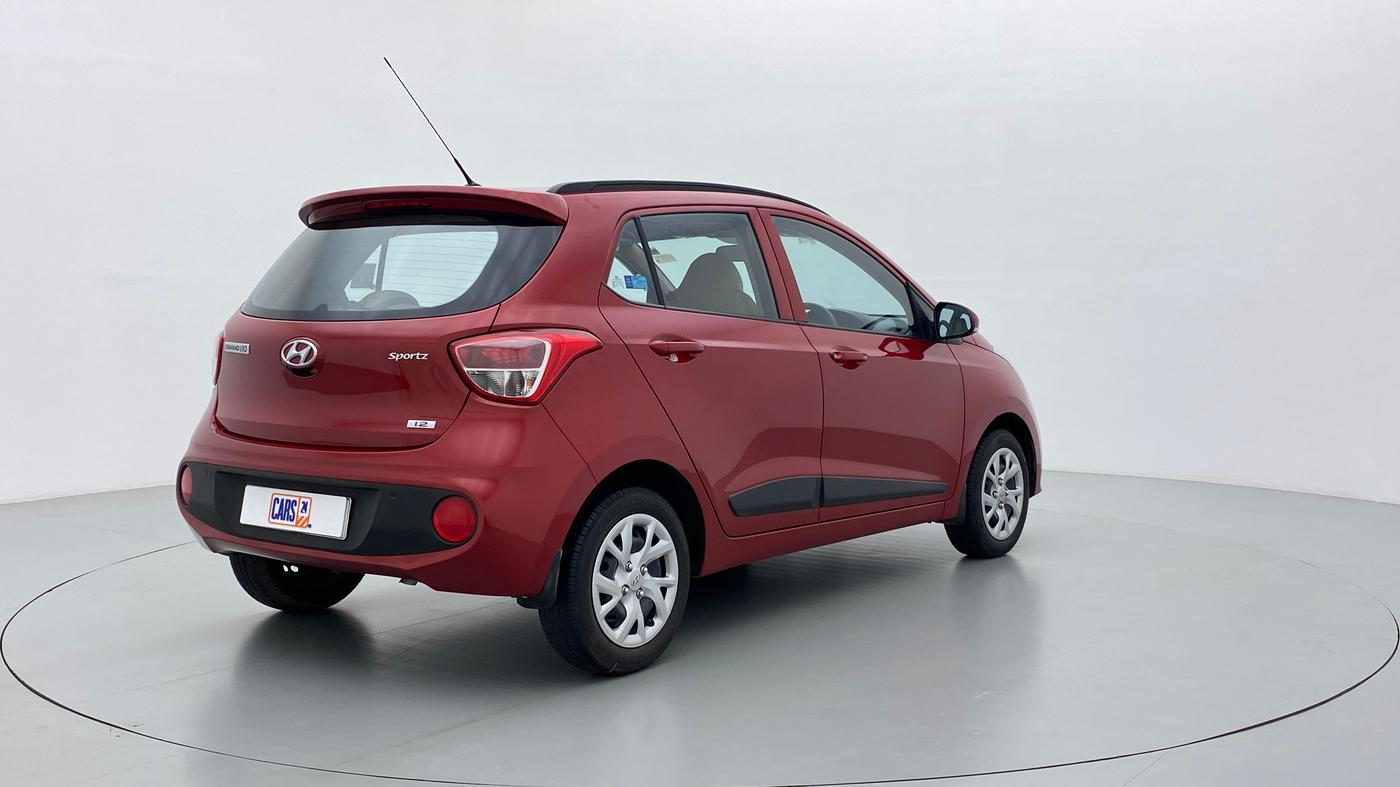 2019 Hyundai Grand i10 SPORTZ 1.2 KAPPA VTVT, Petrol, Manual, 2,923 km, Right Back Diagonal