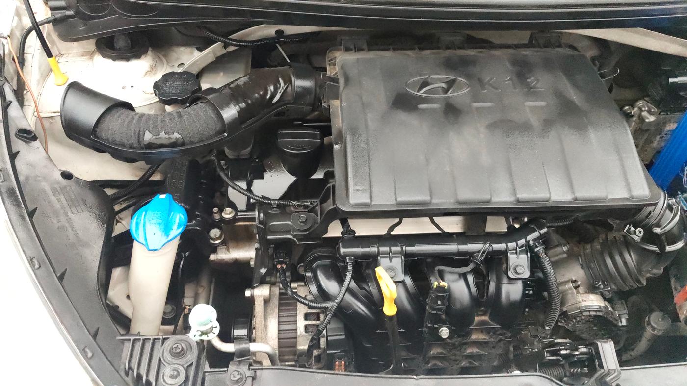 2016 Hyundai Grand i10 ASTA AT 1.2 KAPPA VTVT, Petrol, Automatic, 54,072 km, Engine View - Right