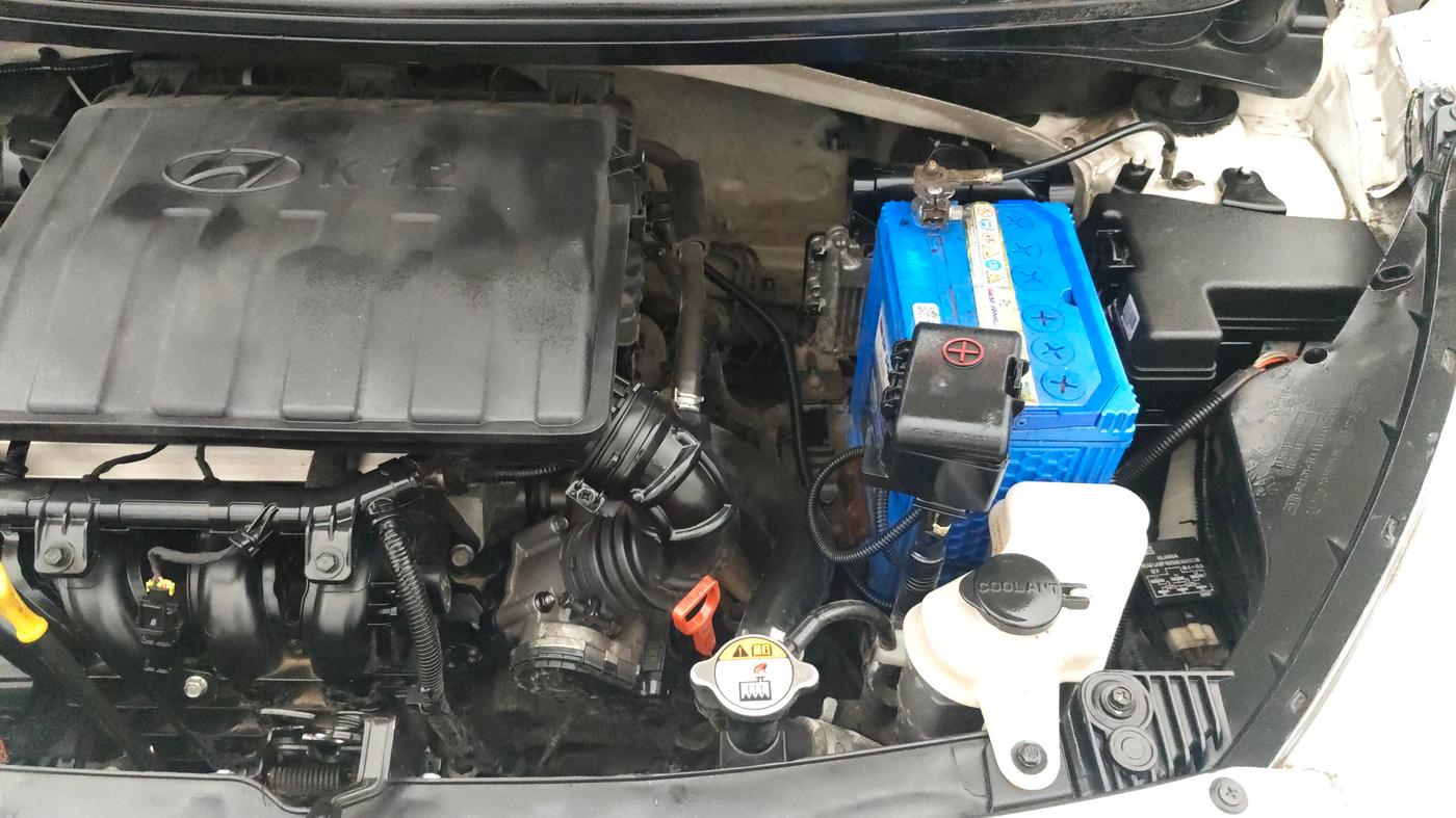 2016 Hyundai Grand i10 ASTA AT 1.2 KAPPA VTVT, Petrol, Automatic, 54,072 km, Engine View - Left