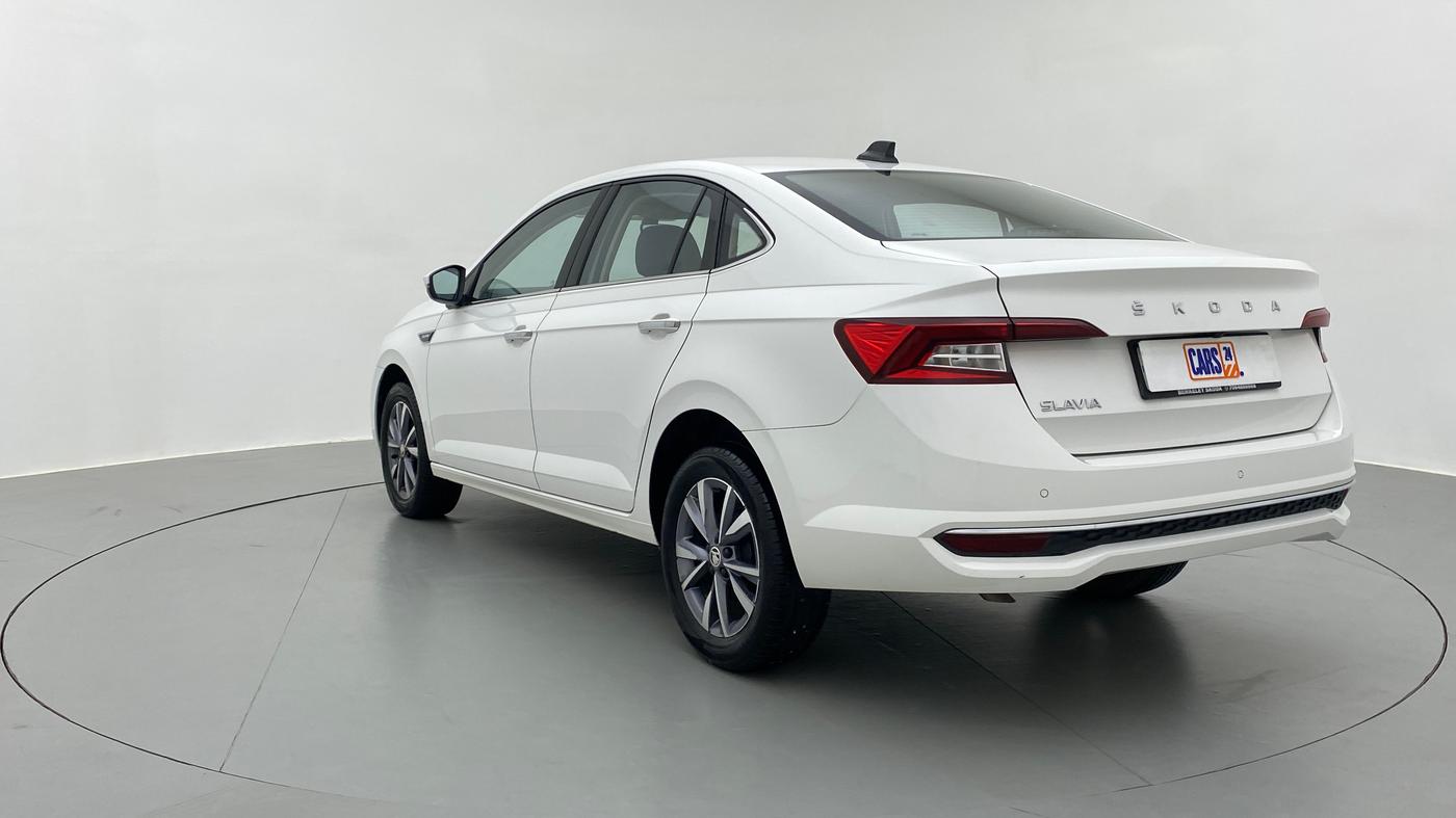 2022 Skoda SLAVIA STYLE 1.0 TSI AT, Petrol, Automatic, 2,129 km, Left Back Diagonal