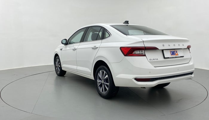 2022 Skoda SLAVIA STYLE 1.0 TSI AT, Petrol, Automatic, 2,129 km, Left Back Diagonal