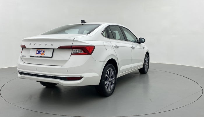2022 Skoda SLAVIA STYLE 1.0 TSI AT, Petrol, Automatic, 2,129 km, Right Back Diagonal
