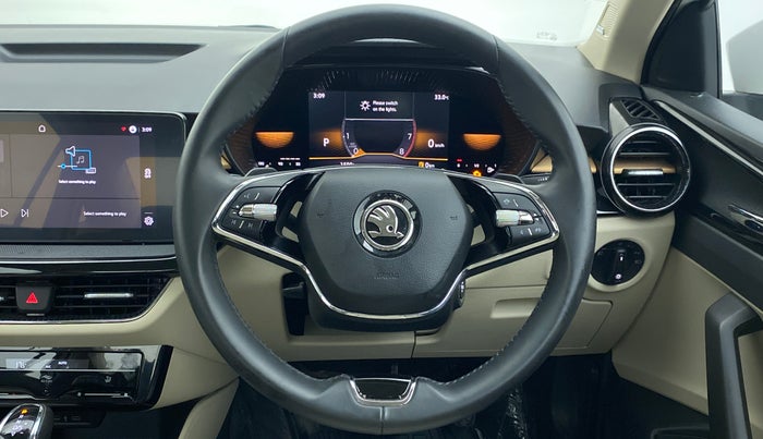 2022 Skoda SLAVIA STYLE 1.0 TSI AT, Petrol, Automatic, 2,129 km, Steering Wheel Close Up