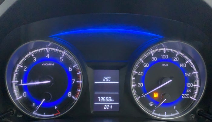 2015 Maruti Baleno DELTA 1.2 K12, Petrol, Manual, 73,912 km, Odometer Image