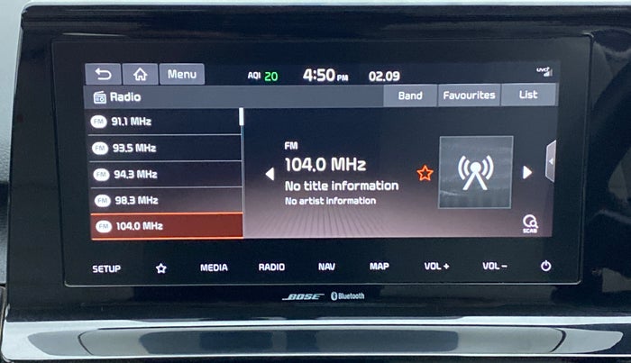 2019 KIA SELTOS GTX+ 1.4 MT, Petrol, Manual, 71,986 km, Infotainment System