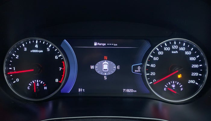 2019 KIA SELTOS GTX+ 1.4 MT, Petrol, Manual, 71,986 km, Odometer Image