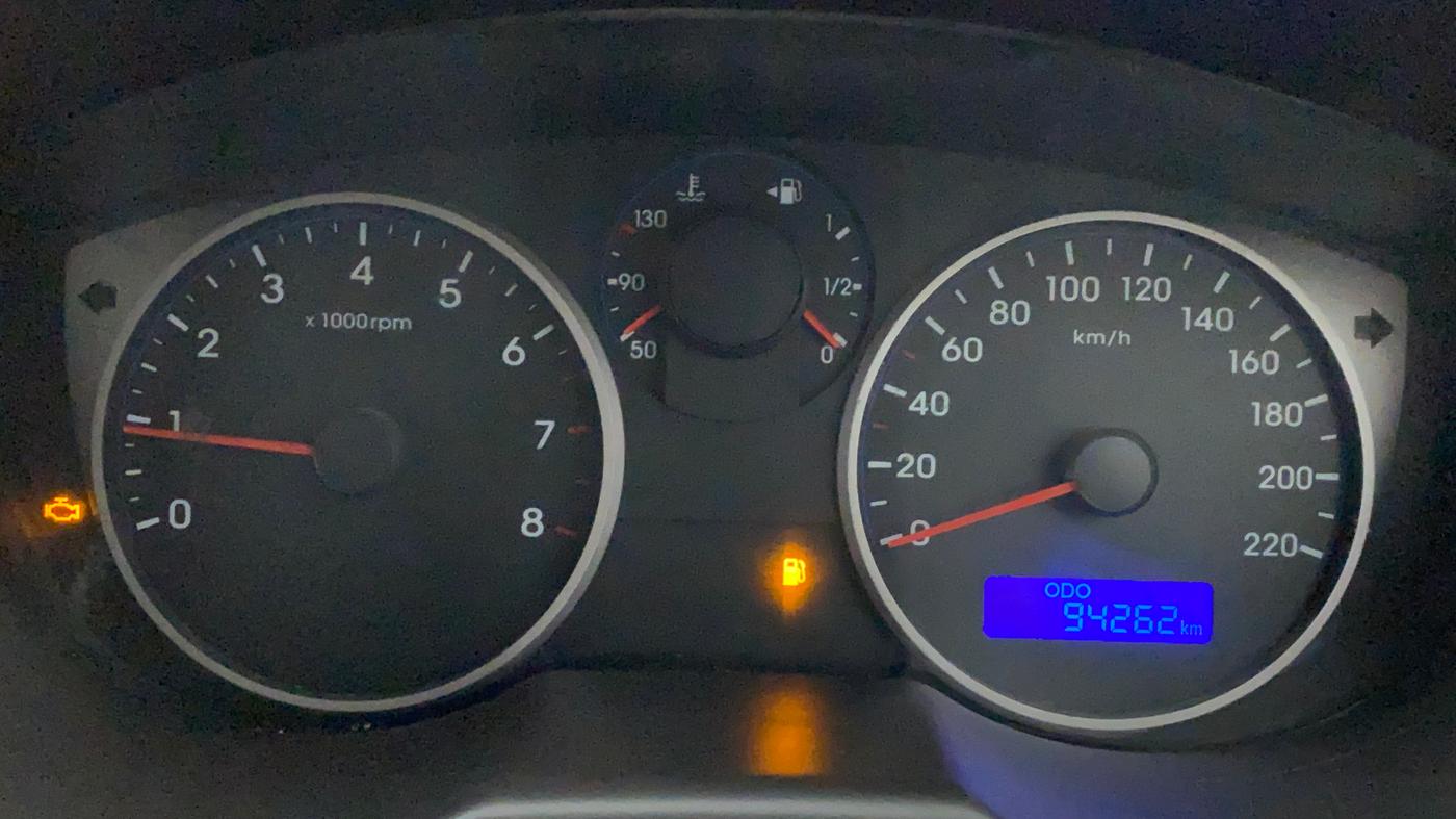 2012 Hyundai i20 MAGNA 1.2, CNG, Manual, 94,262 km, Odometer Image