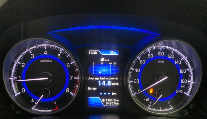 2017 Maruti Baleno ALPHA PETROL 1.2, Petrol, Manual, 54,207 km, Odometer Image