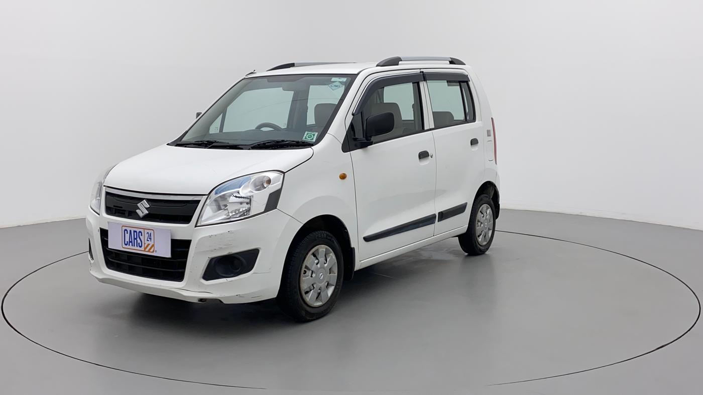 2017 Maruti Wagon R 1.0 LXI CNG, CNG, Manual, 80,343 km, Left Front Diagonal