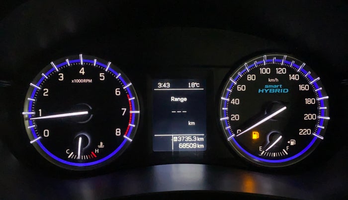 2021 Maruti S Cross ALPHA 1.5, Petrol, Manual, 68,503 km, Odometer Image