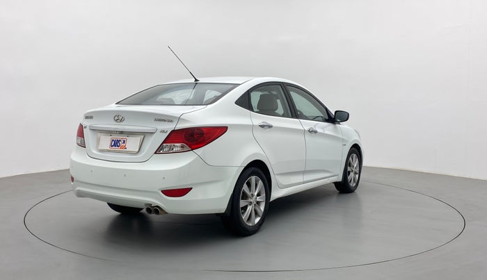 2013 Hyundai Verna FLUIDIC 1.6 SX VTVT OPT, Petrol, Manual, 75,571 km, Right Back Diagonal