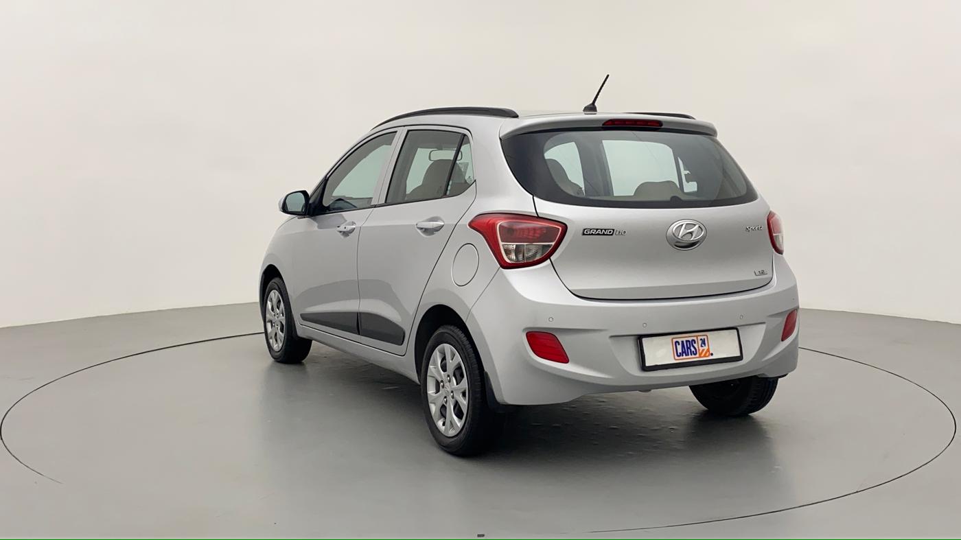 2014 Hyundai Grand i10 SPORTZ 1.2 KAPPA VTVT, Petrol, Manual, 44,778 km, Left Back Diagonal (45- Degree) View