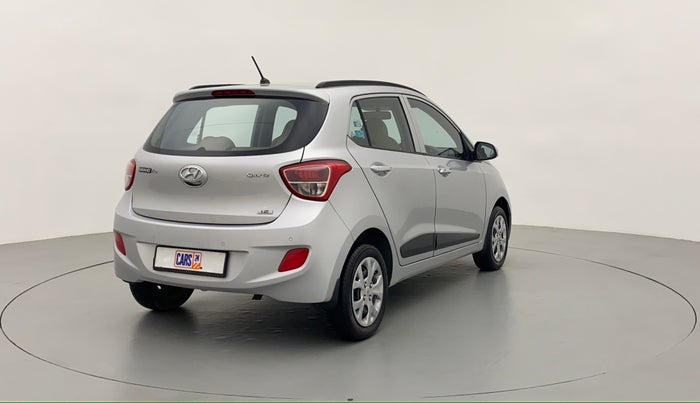 2014 Hyundai Grand i10 SPORTZ 1.2 KAPPA VTVT, Petrol, Manual, 44,778 km, Right Back Diagonal (45- Degree) View