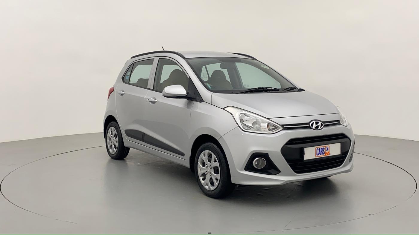 2014 Hyundai Grand i10 SPORTZ 1.2 KAPPA VTVT, Petrol, Manual, 44,778 km, Right Front Diagonal (45- Degree) View