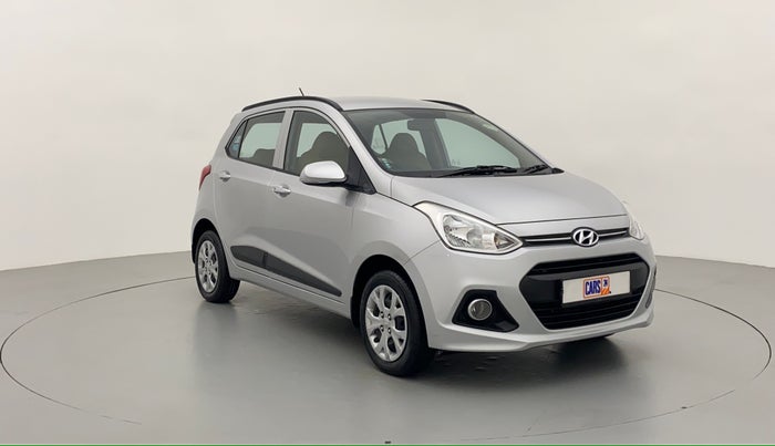 2014 Hyundai Grand i10 SPORTZ 1.2 KAPPA VTVT, Petrol, Manual, 44,778 km, Right Front Diagonal (45- Degree) View