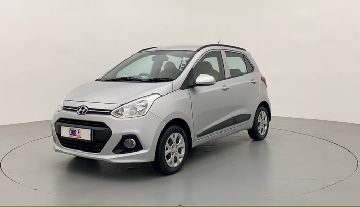 2014 Hyundai Grand i10 SPORTZ 1.2 KAPPA VTVT, Petrol, Manual, 44,778 km, Left Front Diagonal (45- Degree) View