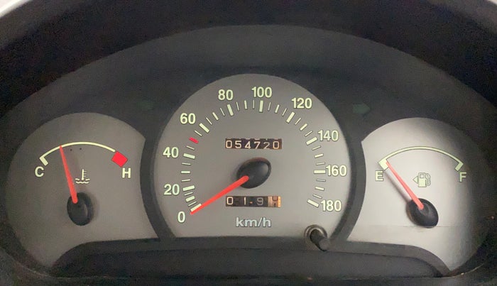 2011 Hyundai Santro Xing GLS, Petrol, Manual, 55,224 km, Odometer Image
