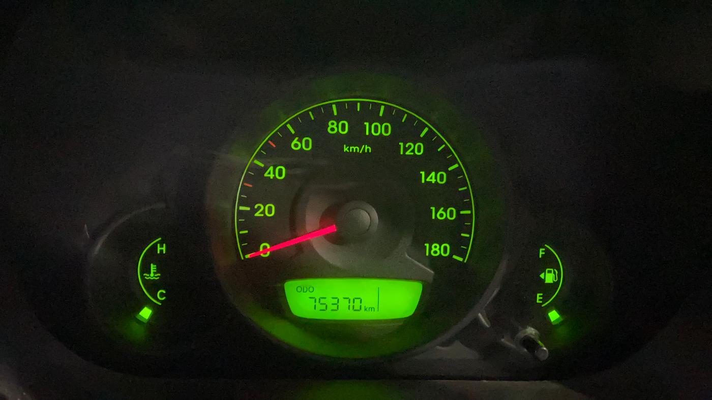2012 Hyundai Eon ERA +, Petrol, Manual, 75,364 km, Odometer Image
