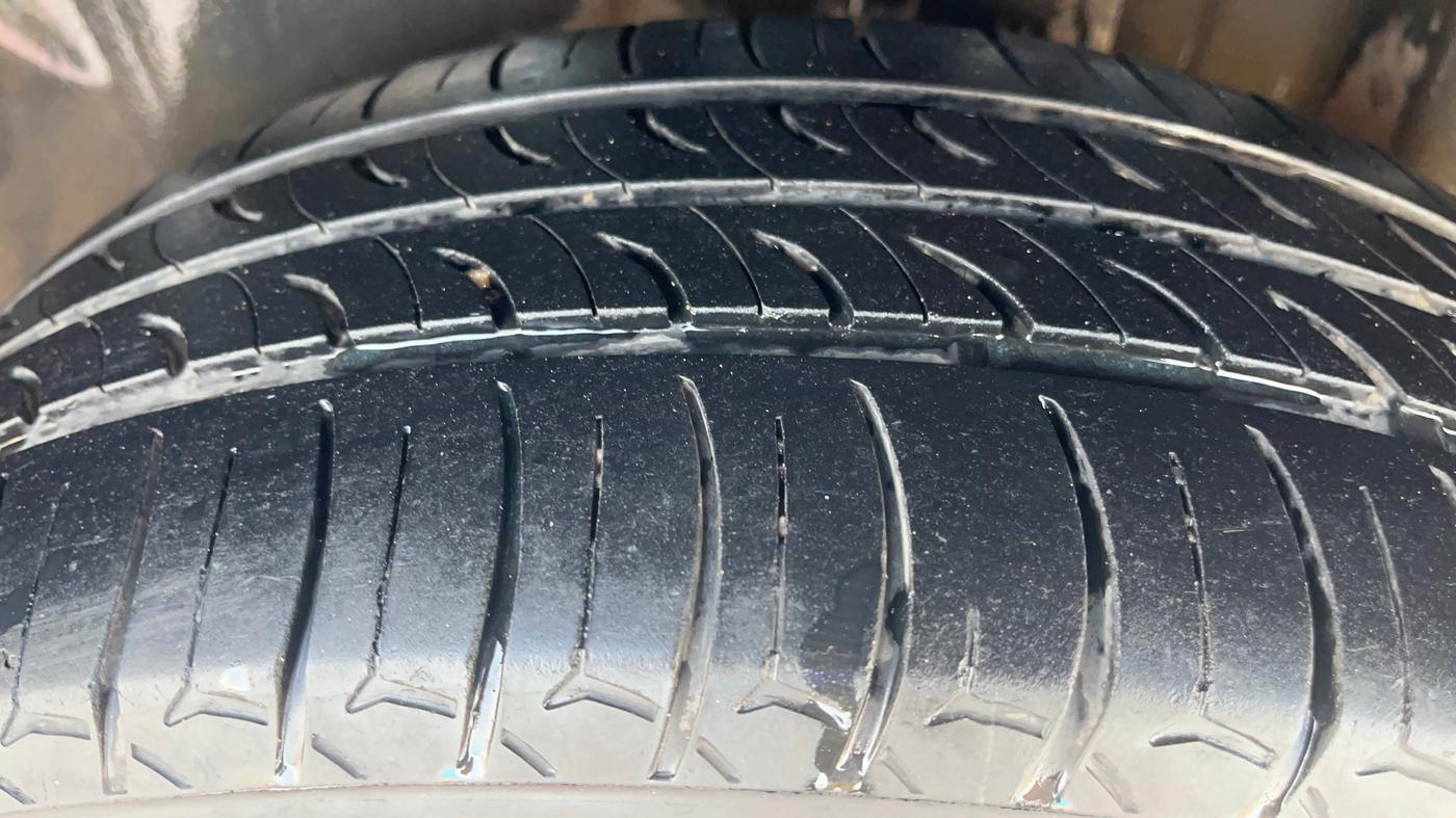 2019 Skoda Rapid AMBITION 1.5 TDI, Diesel, Manual, 1,46,243 km, Left Rear Tyre Tread