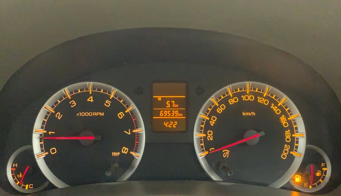 2012 Maruti Ertiga VXI, Petrol, Manual, 69,539 km, Odometer Image