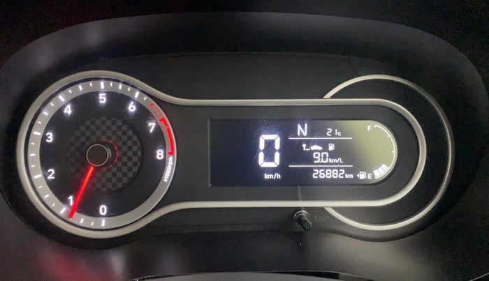 2021 Hyundai AURA SX PLUS 1.2 AMT, Petrol, Automatic, 26,881 km, Odometer Image