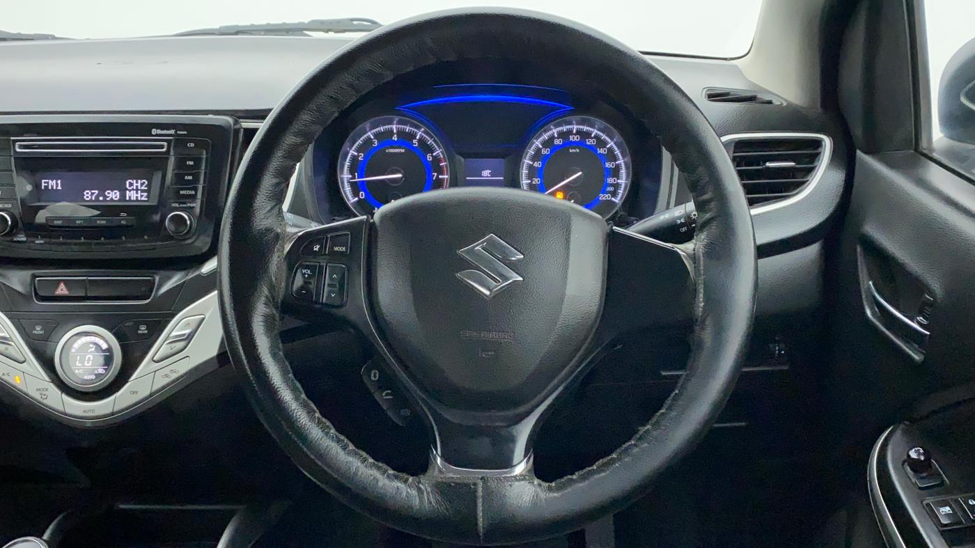 2018 Maruti Baleno DELTA PETROL 1.2, Petrol, Manual, 1,17,495 km, Steering Wheel Close Up