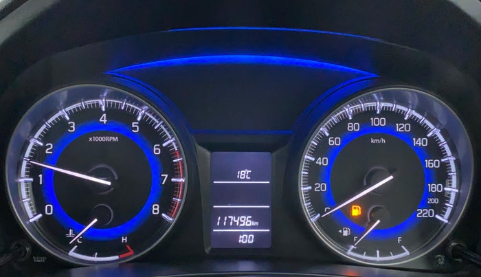 2018 Maruti Baleno DELTA PETROL 1.2, Petrol, Manual, 1,17,495 km, Odometer Image