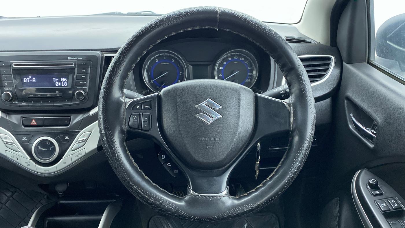 2018 Maruti Baleno DELTA 1.2 K12, Petrol, Manual, 43,986 km, Steering Wheel