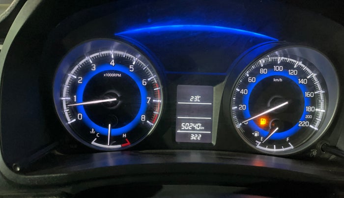 2018 Maruti Baleno DELTA PETROL 1.2, Petrol, Manual, 50,233 km, Odometer Image