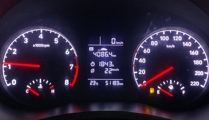 2018 Hyundai Verna 1.6 VTVT SX, Petrol, Manual, 51,170 km, Odometer Image