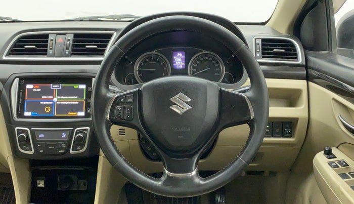 2015 Maruti Ciaz ZXI+, Petrol, Manual, 93,082 km, Steering Wheel Close Up