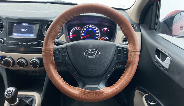 2017 Hyundai Grand i10 SPORTZ 1.2 KAPPA VTVT, Petrol, Manual, 36,621 km, Steering Wheel Close Up