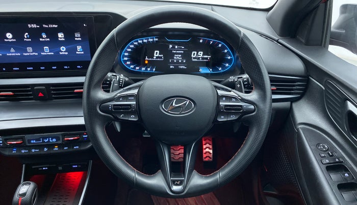 2022 Hyundai NEW I20 N LINE N8 1.0 TURBO GDI DCT DUAL TONE, Petrol, Automatic, 11,071 km, Steering Wheel Close Up