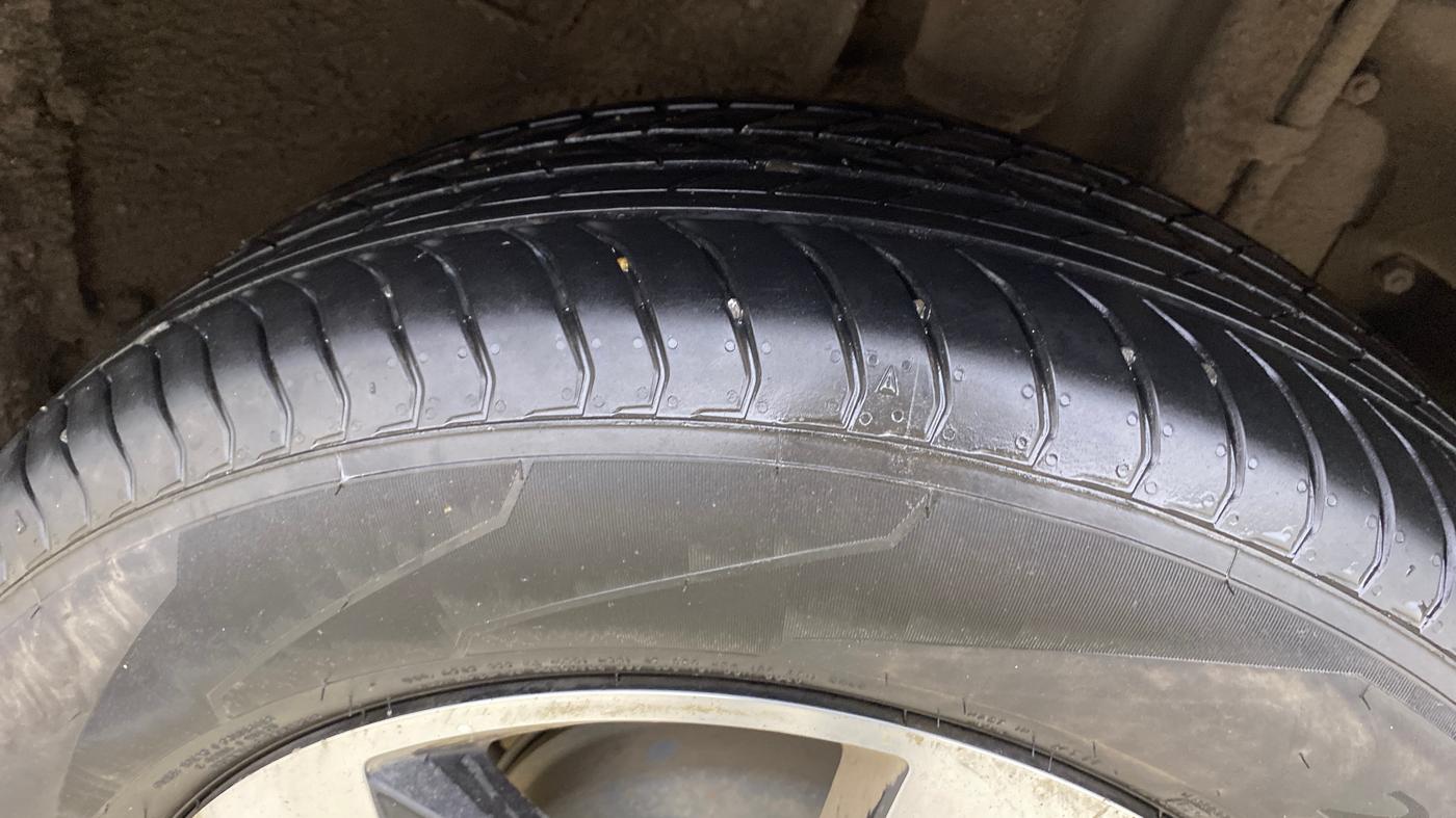 2018 Tata NEXON XZ PLUS PETROL, Petrol, Manual, 47,216 km, Left Rear Tyre Tread