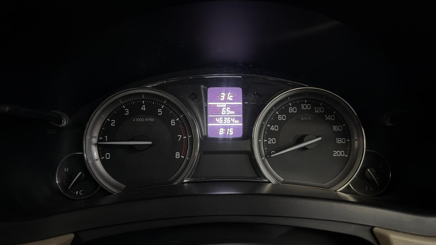 2017 Maruti Ciaz ALPHA 1.4 PETROL, Petrol, Manual, 46,349 km, Odometer Image