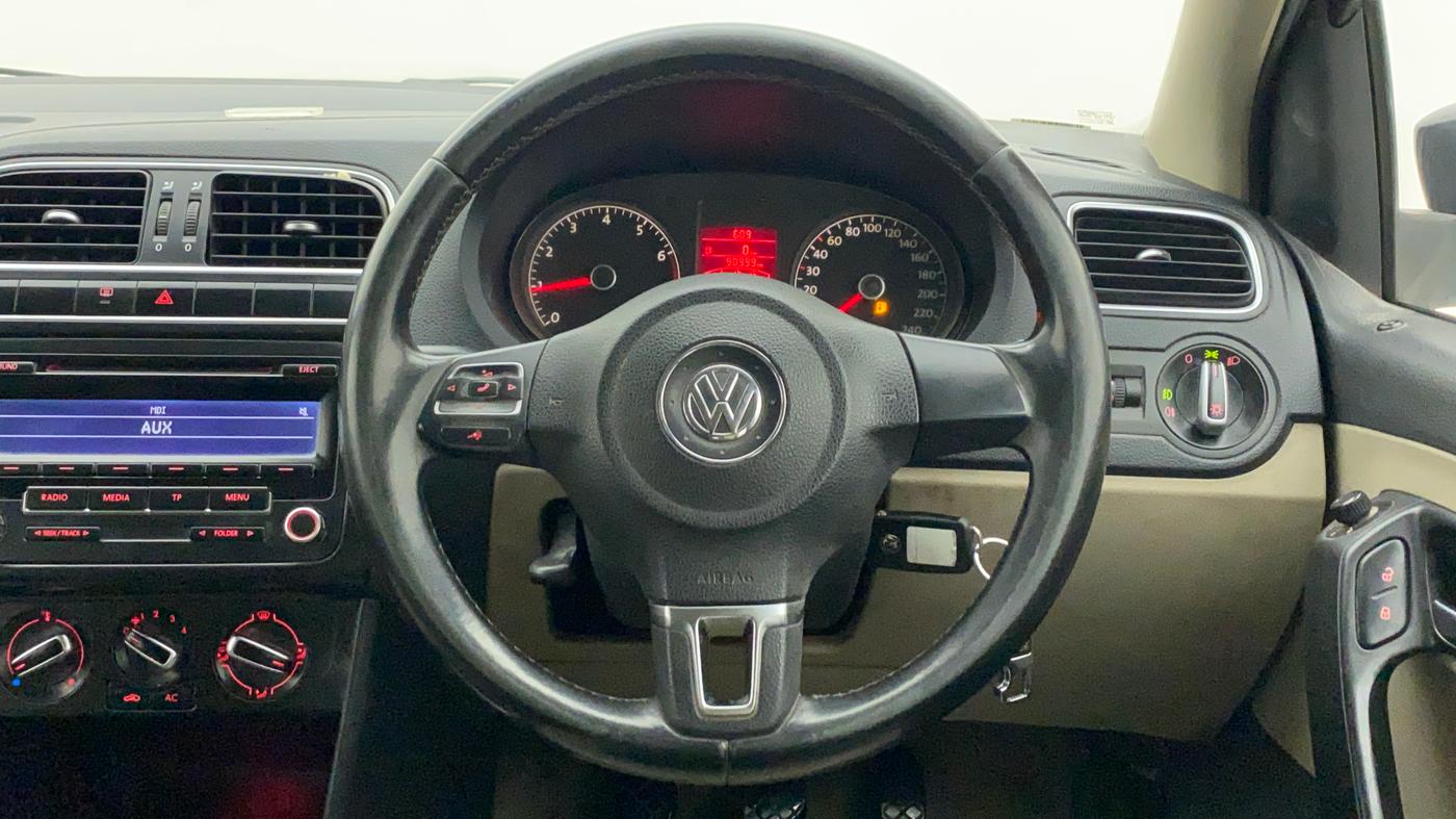 2012 Volkswagen Polo HIGHLINE1.2L, Petrol, Manual, 90,995 km, Steering Wheel Close Up