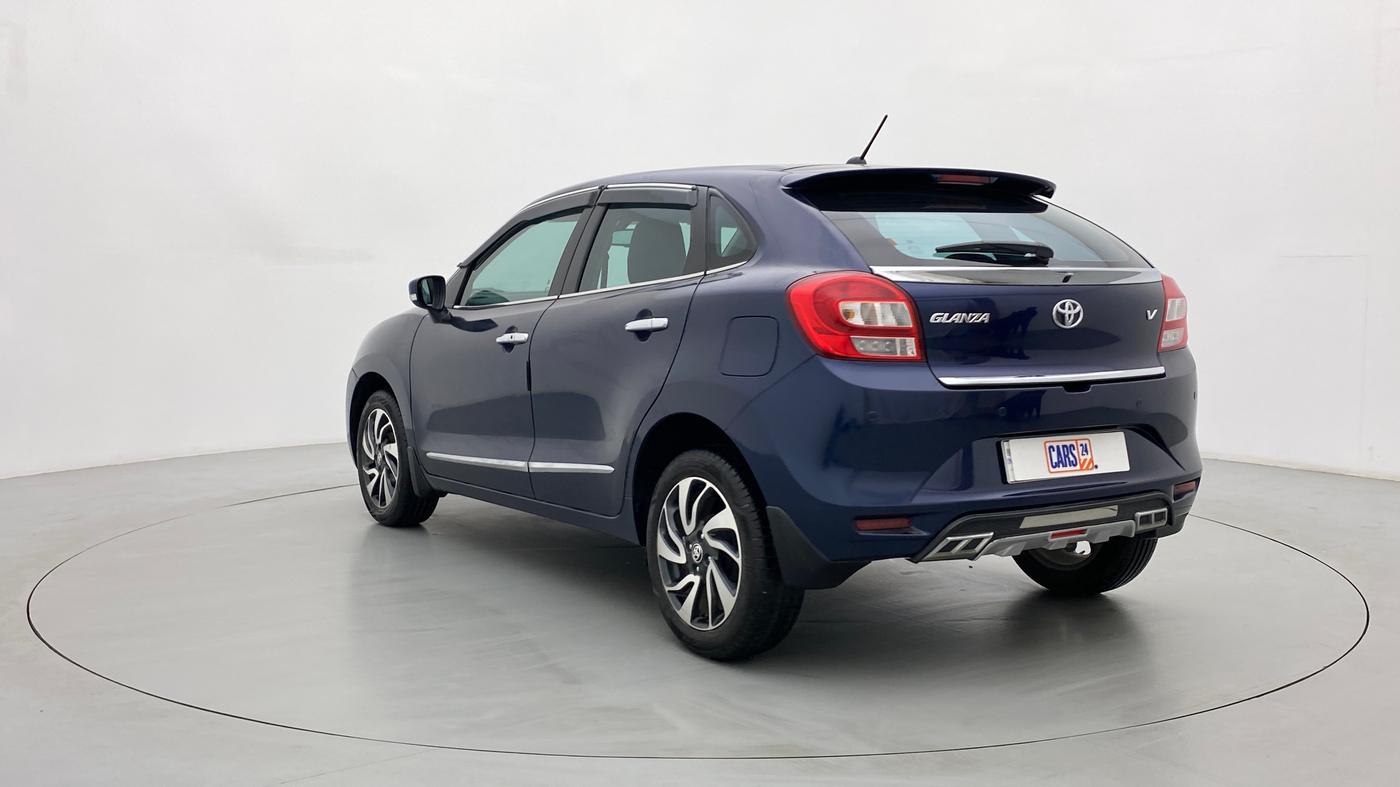 2021 Toyota Glanza V CVT, Petrol, Automatic, 11,499 km, Left Back Diagonal