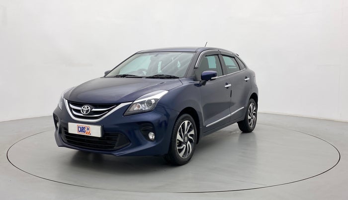 2021 Toyota Glanza V CVT, Petrol, Automatic, 11,499 km, Left Front Diagonal