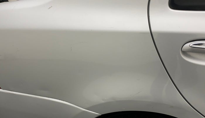 2011 Toyota Etios V, Petrol, Manual, 50,491 km, Right quarter panel - Minor scratches