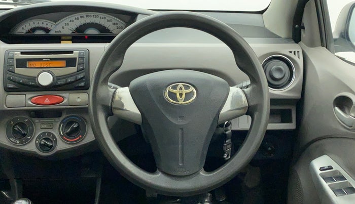 2011 Toyota Etios V, Petrol, Manual, 50,491 km, Steering Wheel Close Up