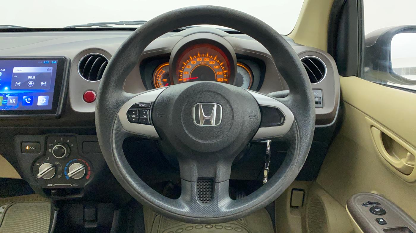 2013 Honda Brio S MT, Petrol, Manual, 56,545 km, Steering Wheel Close Up