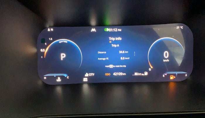 2023 Tata Harrier FEARLESS PLUS DARK EDITION AT, Diesel, Automatic, 42,098 km, Odometer Image