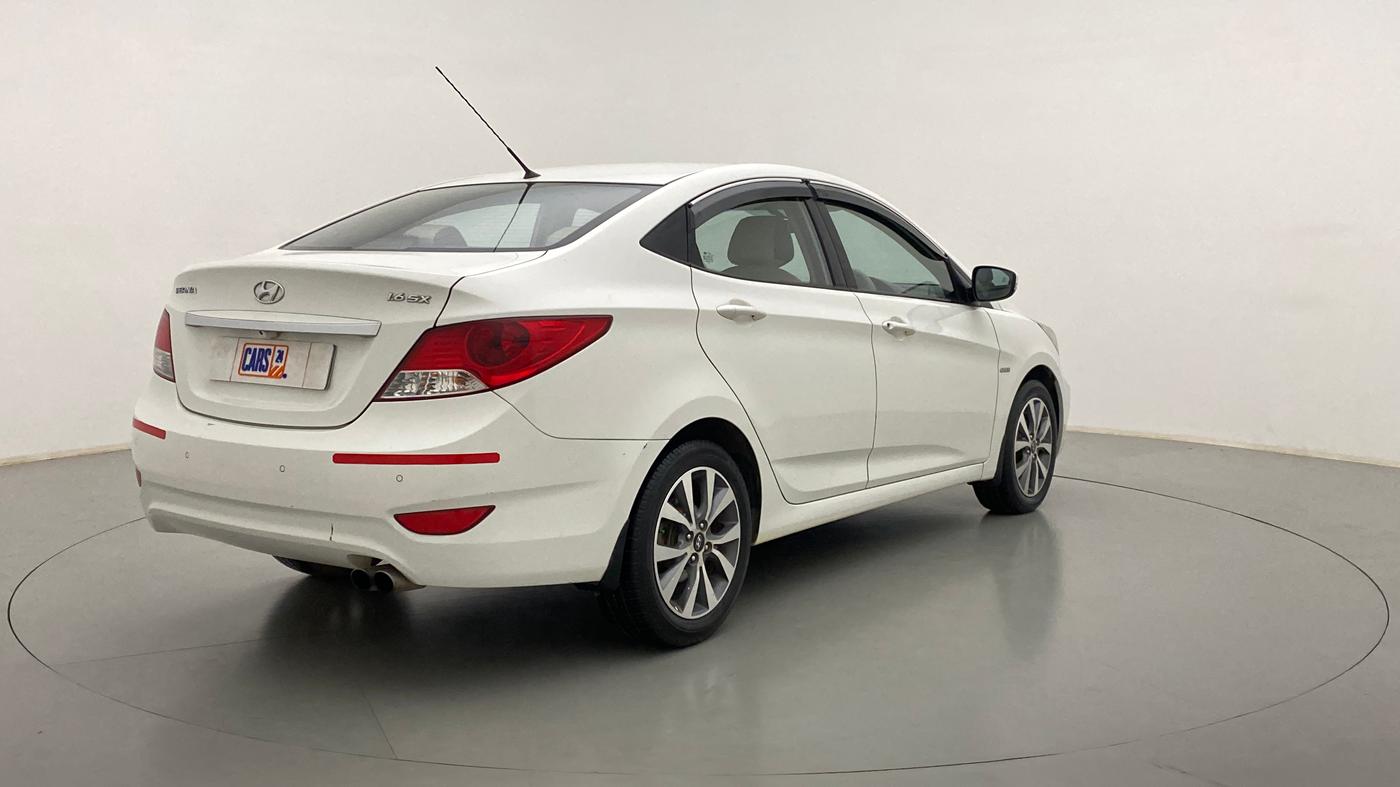 2014 Hyundai Verna FLUIDIC 1.6 SX CRDI, Diesel, Manual, 82,732 km, Right Back Diagonal