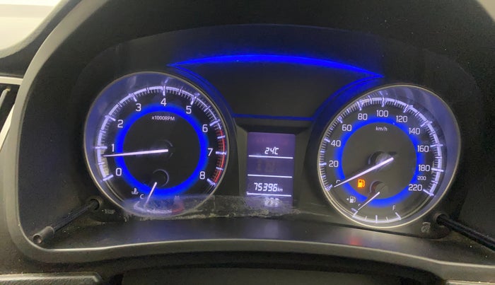 2017 Maruti Baleno DELTA PETROL 1.2, Petrol, Manual, 75,352 km, Odometer Image