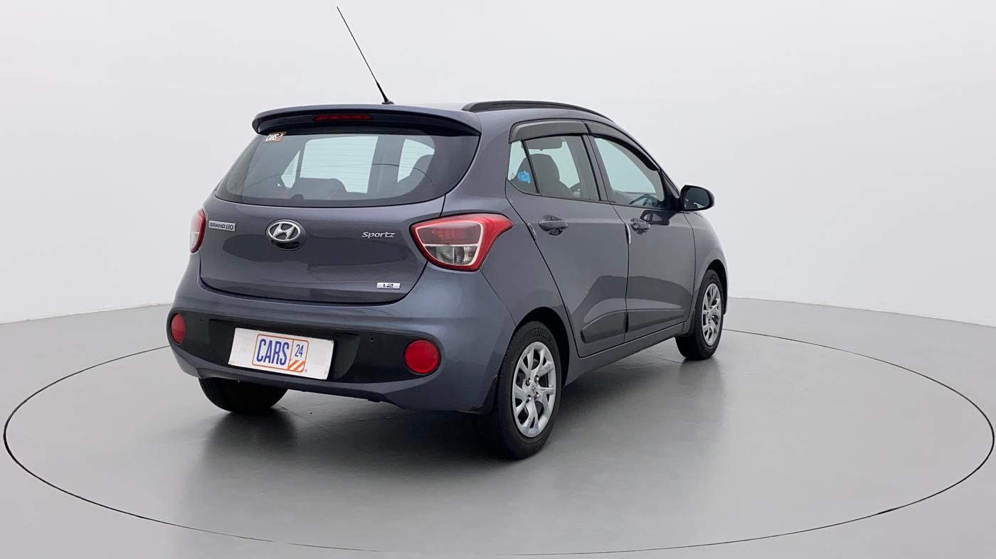2019 Hyundai Grand i10 SPORTZ 1.2 KAPPA VTVT, CNG, Manual, 71,805 km, Right Back Diagonal