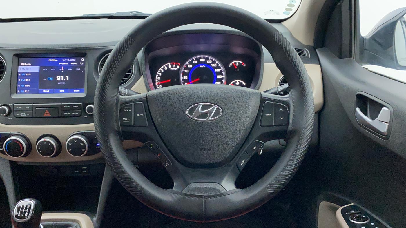 2019 Hyundai Grand i10 SPORTZ 1.2 KAPPA VTVT, CNG, Manual, 71,805 km, Steering Wheel Close Up
